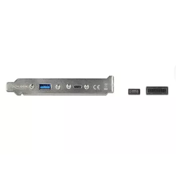 Slot Bracket DeLOCK 89934 ar 1 x USB Type-C un 1 x USB Type-A portu