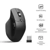 Pele Keychron M6 labai rokai — universāla, optiskā, RF bezvadu + Bluetooth + USB-C, 30000 DPI, melna
