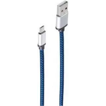 ShiverPeaks BS14-50020 - 0,9 m - USB A - Micro-USB B - USB 2.0 - 480 Mbit/s - Zils