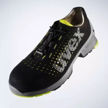 Drošības apavi Uvex 85438 Unisex Adult Black Lime Polyurethane Micro velour