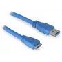 DeLOCK Micro USB 3.0 kabelis 1m, USB A, 5 Gbit/s, zils