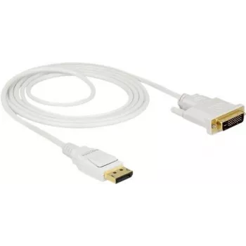 Video kabeļa adapteris DeLOCK 83814 2m DisplayPort-DVI Balts