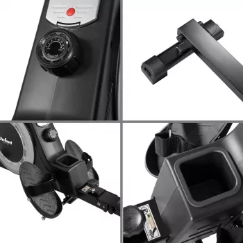 Airēšanas trenažieris Rebel RBA-1005 magnētiskā pretestība, 16 līmeņi, salokāms, max lietotājs 120 kg