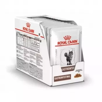 Slapjā barība kaķiem Royal Canin Gastrointestinal 85 g paciņa — gaļa, 12 x 85 g, pieaugušiem kaķiem, gremošanas problēmām