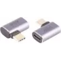 Pārveidotājs spraudnis ShiverPeaks BS14-05035 USB-C sievišķais uz USB-C sievišķo, pelēks