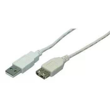 Logilink USB 2.0 pagarinātājkabelis, USB-A sievišķais uz USB-A vīrišķo, 3 m, pelēks
