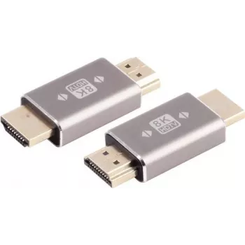 HDMI-A adapteris ShiverPeaks 10-01055 8K metāls, pilnizmēra HDMI uz pilnizmēra HDMI