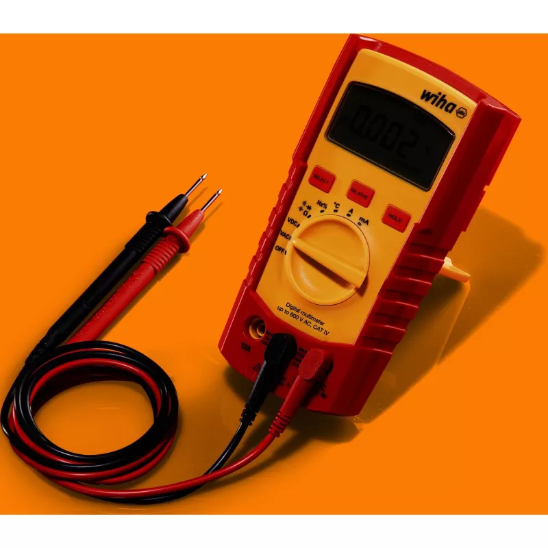 Multimetrs Wiha 45218 — digitālais multimetrs, līdz 600 V maiņstrāvai, CAT IV