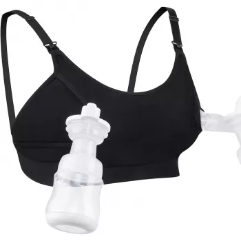 Momcozy YN08 HANDS-FREE krūšu sūkņa krūšturis Melns 2XL
