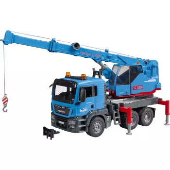 Kravas auto ar celtni BRUDER MAN TGS Kran-LKW Blue ABS 03771