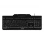 CHERRY KC 1000 SC tastatūra USB QWERTZ Šveices izkārtojums Melna