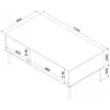 Cama TRESSE sols / galdiņš 110x60x40 matēts zaļš