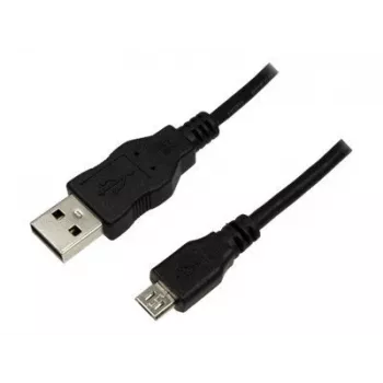 LogiLink USB 2.0 savienojuma kabelis, 1,8 m, melns, USB-A spraudnis - USB-B Micro spraudnis, saderīgs ar USB 2.0 (CU0034)