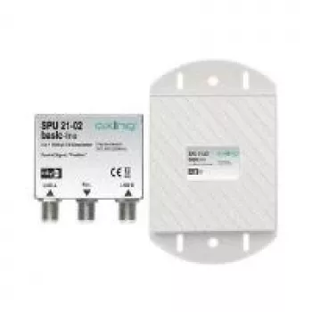 axing SPU 21-02 Kabeļu kombinētājs, 47–2200 MHz, pelēks/sudrabs