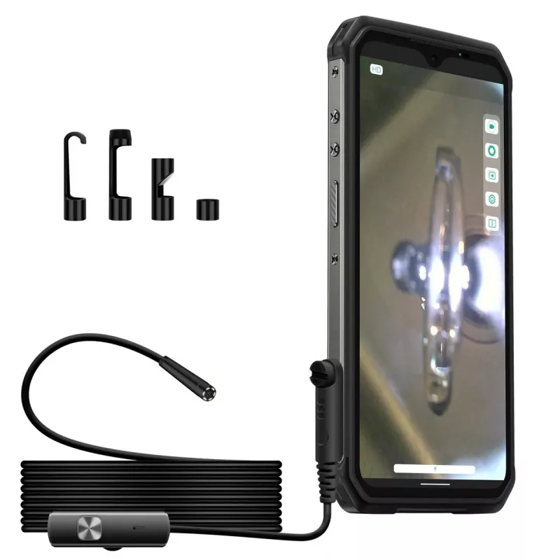 Ulefone uSmart UF-EC endoskopa kamera viedtālruņiem, melna