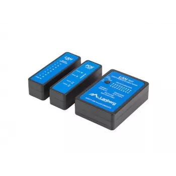 Tīkla kabeļu testeris Lanberg NT-0404 PoE Tester melns zils