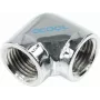 Alphacool HF L-veidotājs G1/4 iekšējā vītne uz G1/4 iekšējā vītne - Hroms (17041)