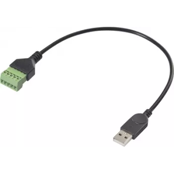 Renkforce USB 2.0 adaptera kabelis [1x 2.0 Plug A - 1x Clamp Connection] RF-6443966 30 cm