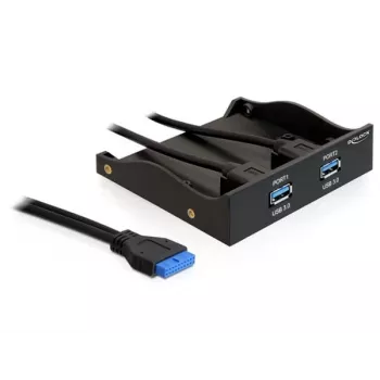 Priekšējā paneļa USB 3.0 ligzda 3.5 inch / 5.25 inch slotam DeLOCK 61896