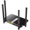 Cudy LT500 bezvadu maršrutētājs, 4G LTE, divjoslu Wi-Fi AC1200, Fast Ethernet, melns