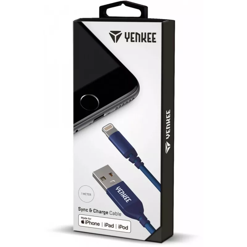 Kabelis USB-Lightning 1m YENKEE