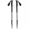 Pārgājienu nūjas Trail, Fitness Device melna/olīvzaļa, 1 pāris, 100-140 cm