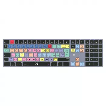 LogicKeyboard Titan DE Mac tastatūra Adobe Premiere Pro CC — vācu izkārtojums