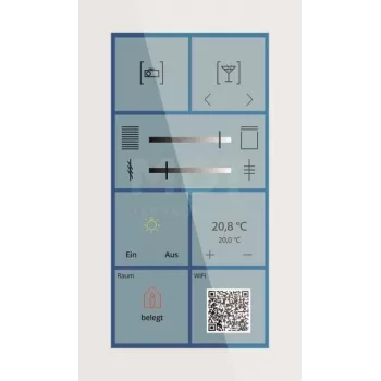 MDT KNX Glas Touch Smart Plus 6 collu BE-GTSP6TW.01S
