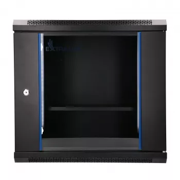 EXTRALINK LITE 9U 530x400 sienas skapis ar plauktu, melns