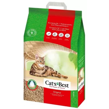 Cat's Best Eco Plus kaķu pakaiši 20 L (koka, bioloģiski noārdāmi) 8.6 kg, ātri uzsūcoši, smaku neitralizācija