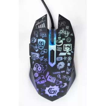 Gembird MUS-6B-GRAFIX-01 optiskā USB pele, melna