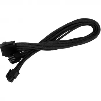 EPS12V 8pin (4+4) pagarinājuma kabelis SilverStone SST-PP07-EPS8B 0.3m