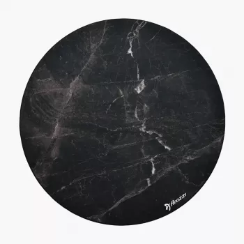 Arozzi Zona Apaļais Grīdas Paklājs Krēslam — Black Marble
