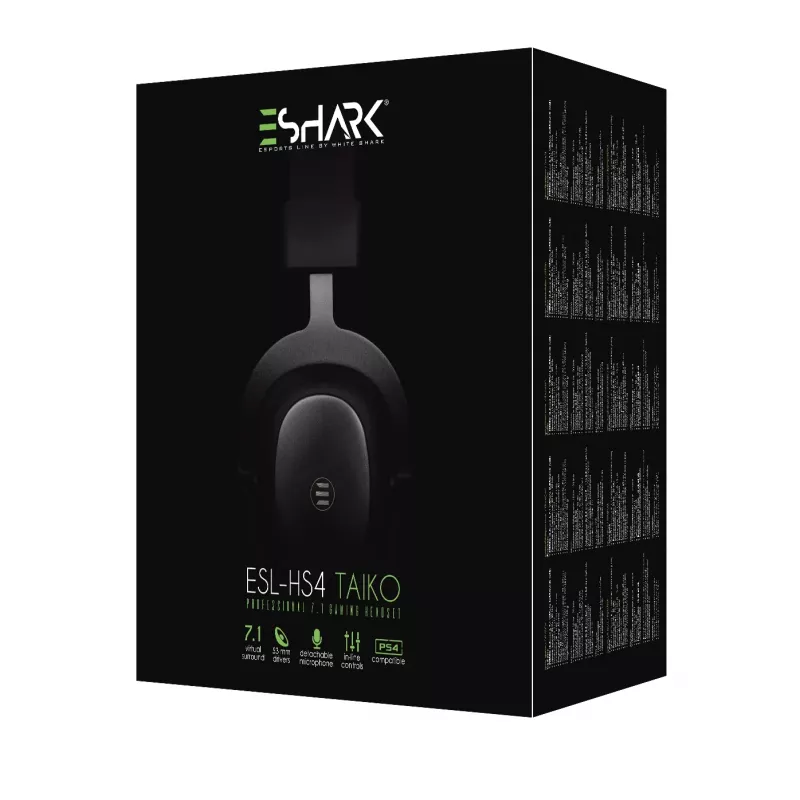 White Shark Premium Line ESL-HS4 TAIKO spēļu austiņas