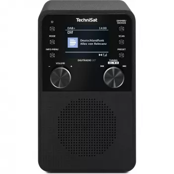 Digitālais radio TECHNISAT DigitRadio 317 — melns, FM un DAB+ uztvērējs
