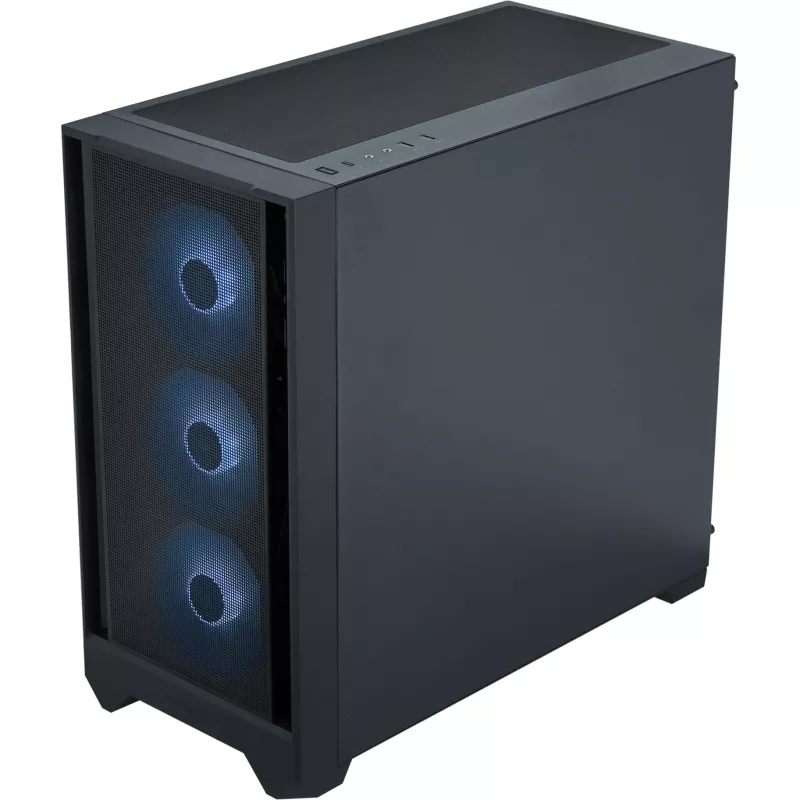 Korpuss Silentware Flow 110 A-RGB Melns — mid-tower, rūdīta stikla sānu panelis