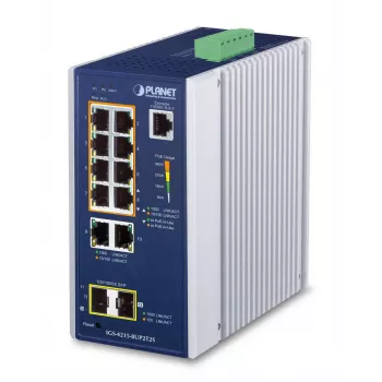 Pārvaldāms slēdzis PLANET IGS-4215-8UP2T2S L2/L4 Gigabit Ethernet PoE 10 Porti
