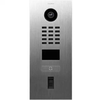 Video durvju zvans ar pirkstu nospiedumu lasītāju DoorBird D2101FV Sudrabs