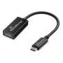 USB Type-C uz DisplayPort audio un video pārveidotājs MediaRange MRCS235, 20 cm kabelis, Melns