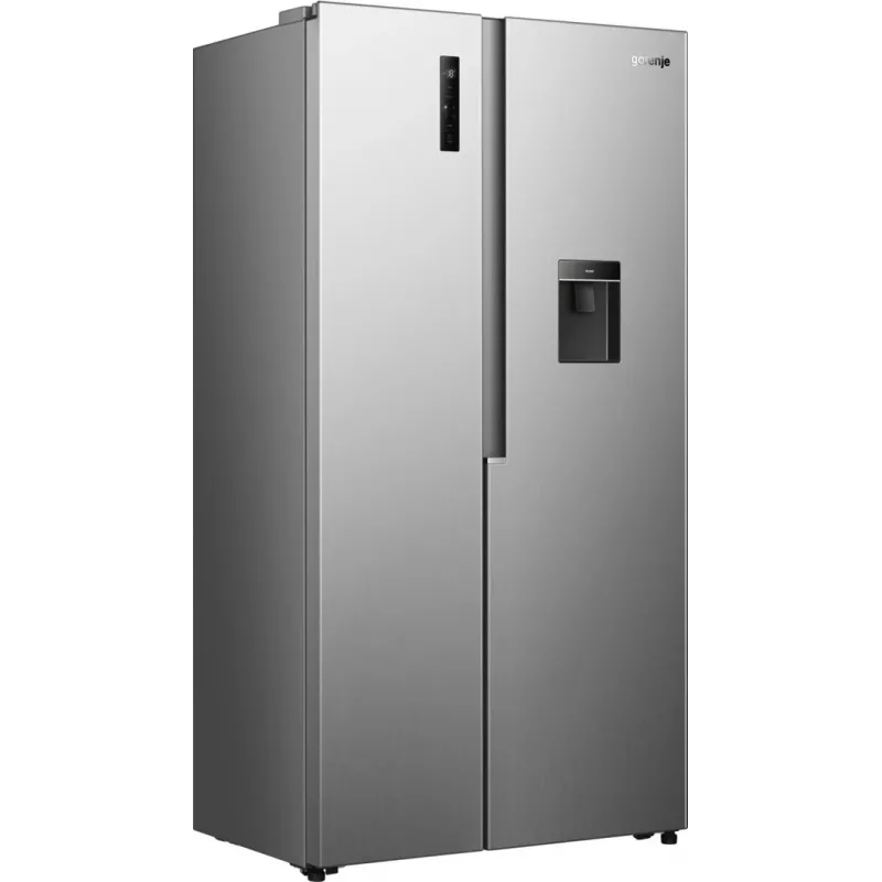 Gorenje HZF55082 NRS917E41XWD G400 Brīvstāvošs Amerikāņu stila ledusskapis, Pelēks, 2 durvis, Skārienvadība, LED