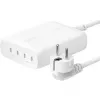 Belkin BoostCharge Pro 200 W 4 USB-C pieslēgvietu GaN uzlādes bloks, balts (WCH015VFWH)