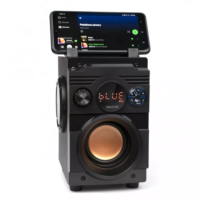 Squeak Bassblaster SQ1001 Bluetooth 5.1 skaļrunis, FM radio, MP3 atskaņotājs