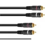 Cinch (RCA) kabelis Omnitronic 3020940N 2x2 iezemēts 1,5 m