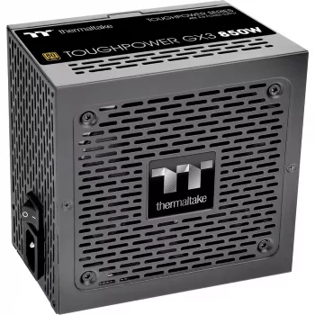 Thermaltake ToughPower GX3 - Barošanas bloks (iekšējais) - ATX12V 3,0 - EPS12V - 80 PLUS Gold - AC 100-240 V - 850 W - Melns (PS-TPD-0850NNFAGE-3)