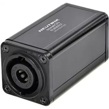 NEUTRIK NL8MMXX - speakON caurlaides adapteris 8-pin kabeļa pagarināšanai - melns