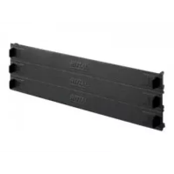 Rittal 7151.305 aizpildījuma panelis 19 inch (3 gab., 1U, melns)