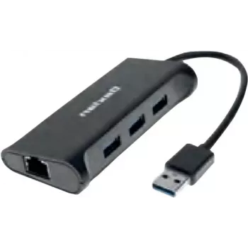 Dexlan docking hub 310723 — 3× SuperSpeed USB 3.0 porti, 1× Gigabit Ethernet (10/100/1000)