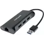 Dexlan docking hub 310723 — 3× SuperSpeed USB 3.0 porti, 1× Gigabit Ethernet (10/100/1000)