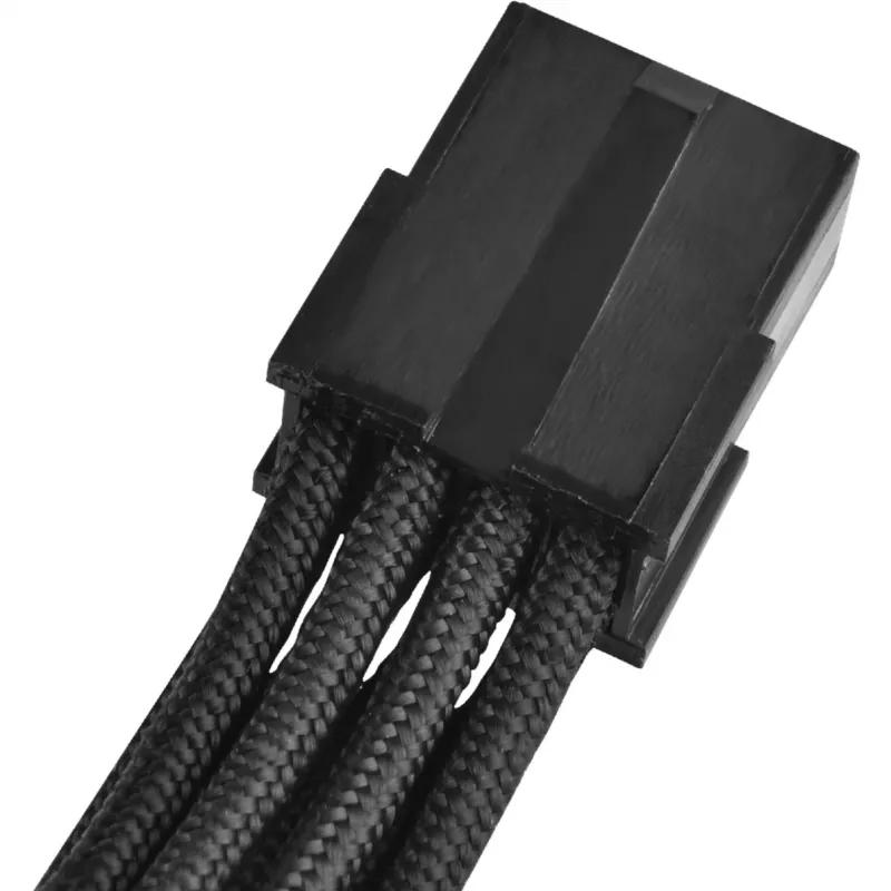 PCI-E 8 kontaktu (6+2) pagarinātāja kabelis Silverstone SST-PP07-PCIB 0,25 m