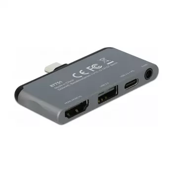 DeLOCK Mini Docking Station 4K 60 Hz saderīga ar iPad Pro un USB-C ierīcēm
